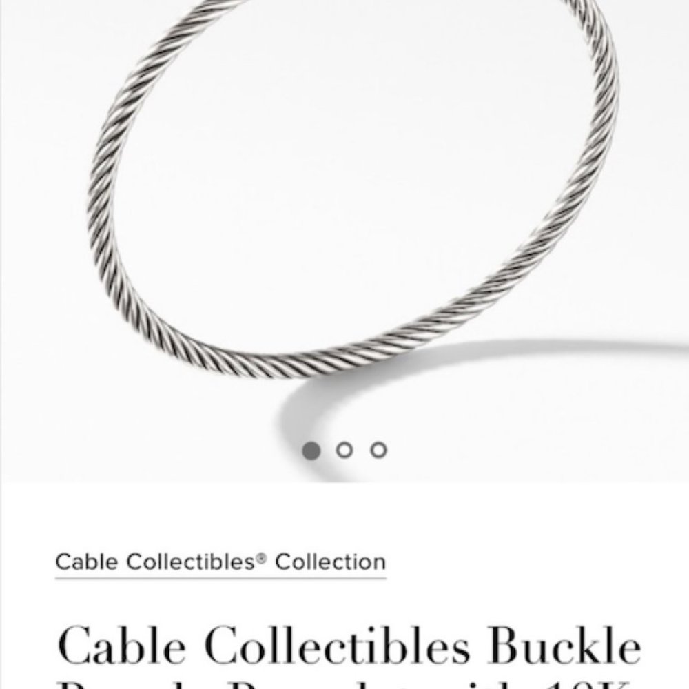 David Yurman Bracelet with 18K, 3mm